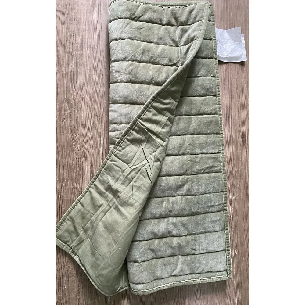 Threshold Channel Stitched Velvet Quilted Bed Pillow Shams